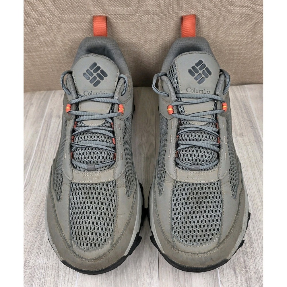 Columbia Men's Hatana Breathe Sneakers Titanium Grey Steel/Orange Quartz Size 13